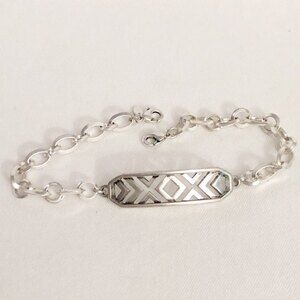 Chain Link Bracelet Silver Tone